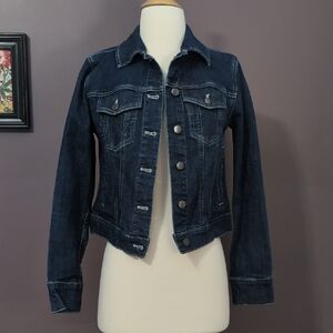 Universal Standard Size 4 Dark Blue Kelsey Denim Jacket